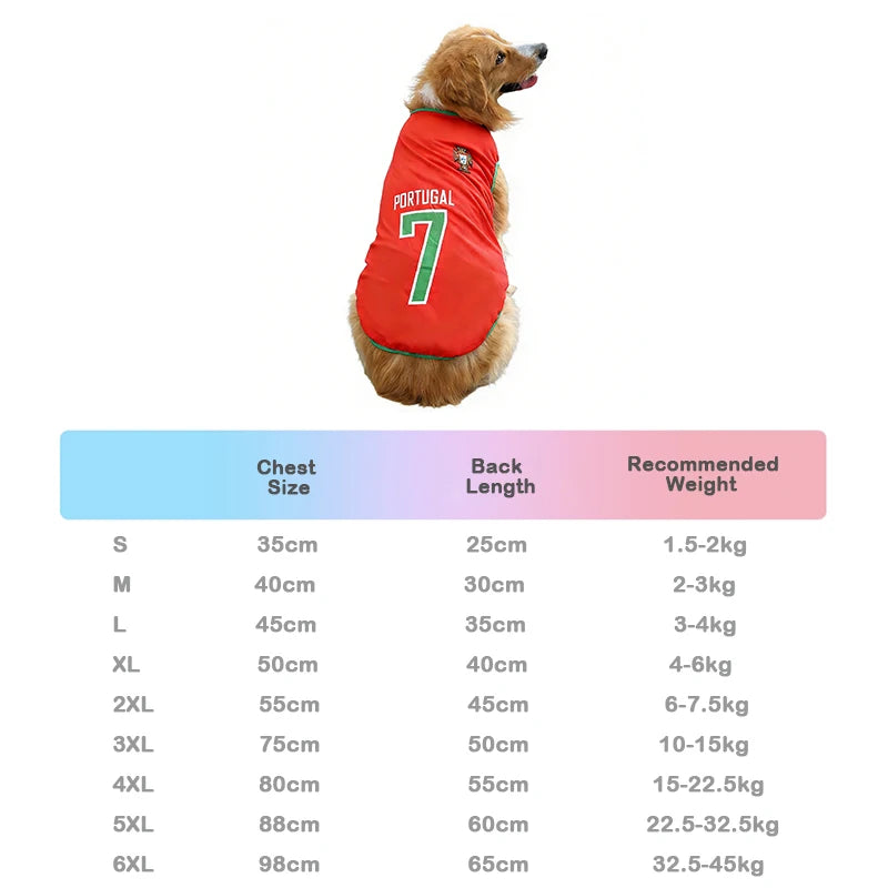 PetLuxe™ World Cup National Team Jersey – Quick-Dry Mesh Soccer Shirt for Dogs & Cats