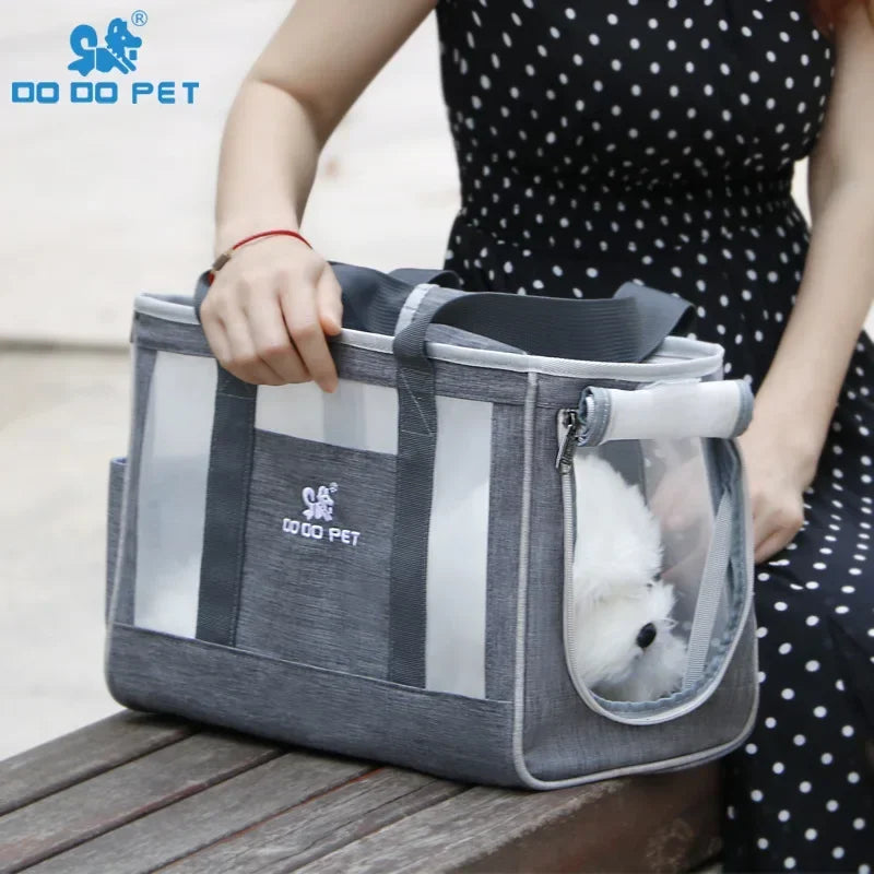 PetLuxe™ Breathable Summer Travel Tote – Lightweight & Portable Carrier
