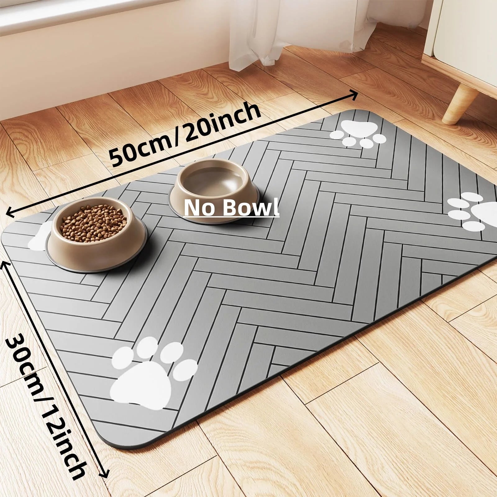 PetLuxe™ Mess-Free Silicone Feeding Mat – Waterproof Anti-Slip Food & Water Pad