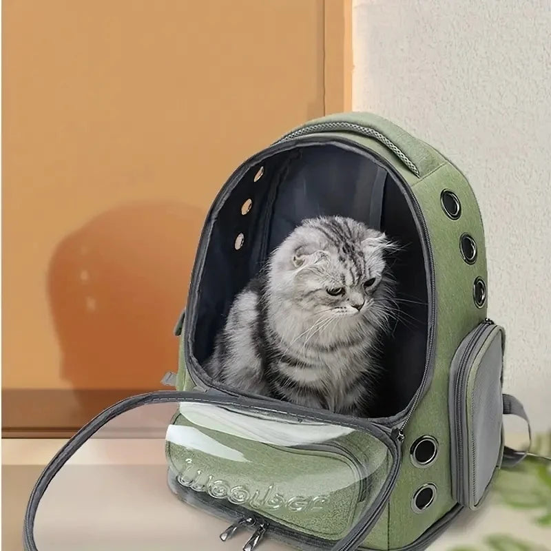 PetLuxe™ Panoramic View Travel Backpack – Breathable & Stylish