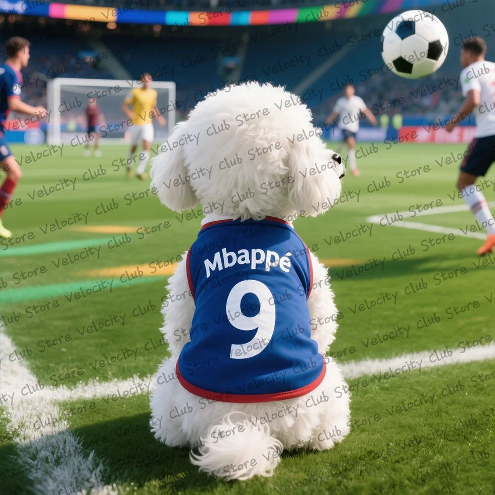 PetLuxe™ Football Star Jersey – Breathable Summer Vest for Small Dogs & Cats