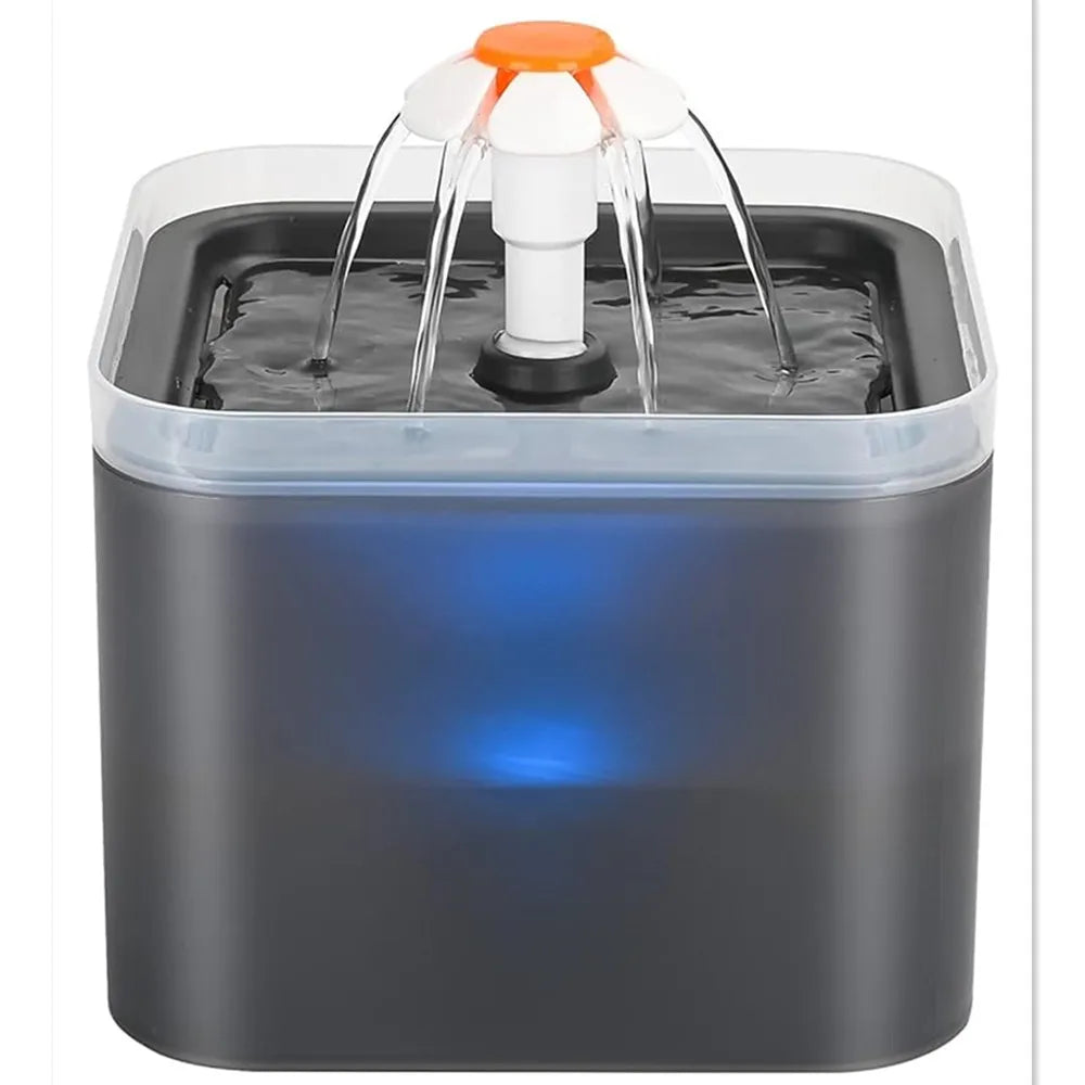 PetLuxe™ Ultra-Silent LED Pet Water Fountain – 67oz/2L Automatic Dispenser for Dogs & Cats