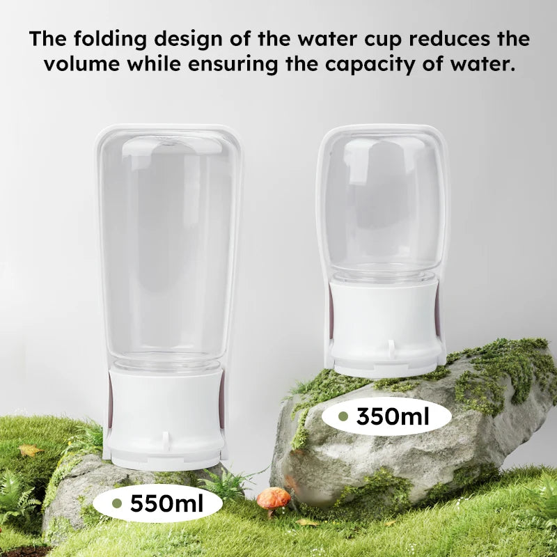 PetLuxe™ On-The-Go Folding Water Bottle – Portable Leak-Proof Travel Flask for Dogs & Cats