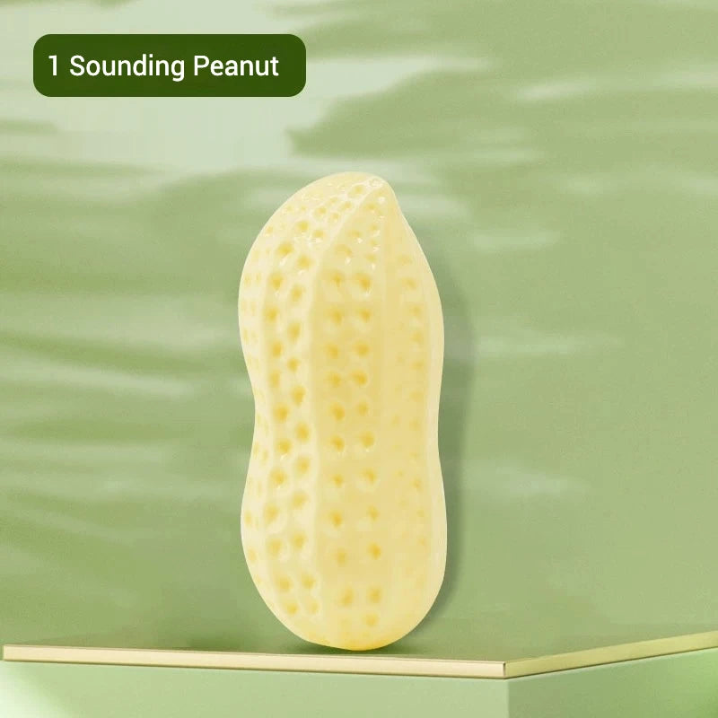 PetLuxe™ Milk-Scented Peanut Chew – Interactive Squeaky Dental Toy for Dogs