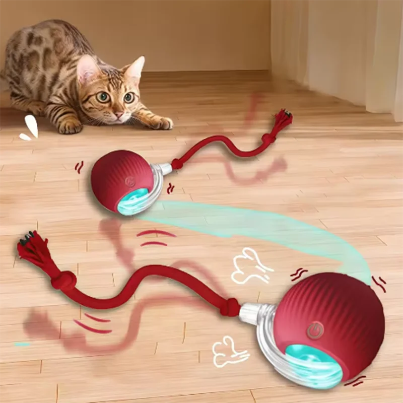 PetLuxe™ Smart-Tease Interactive Rolling Ball – Automatic Motion-Sensor Cat Toy