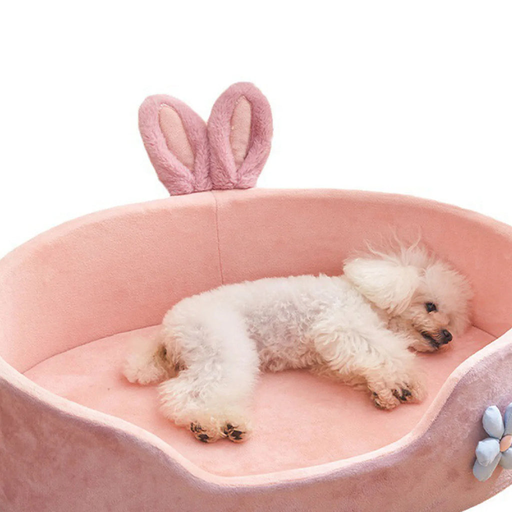 PetLuxe™ Bunny Dream Bed – Ultra-Soft Detachable & Washable Comfort Mat