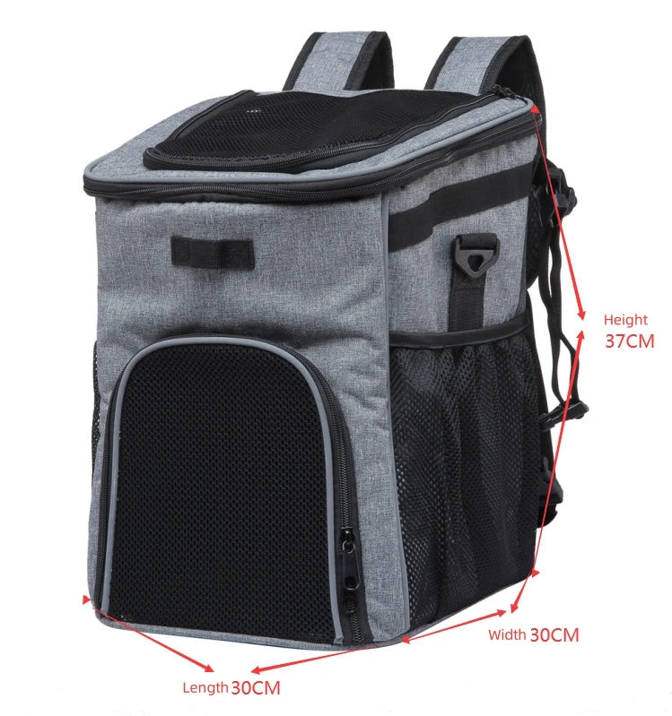 PetLuxe™ 2-in-1 Adventure Bike Basket & Travel Backpack