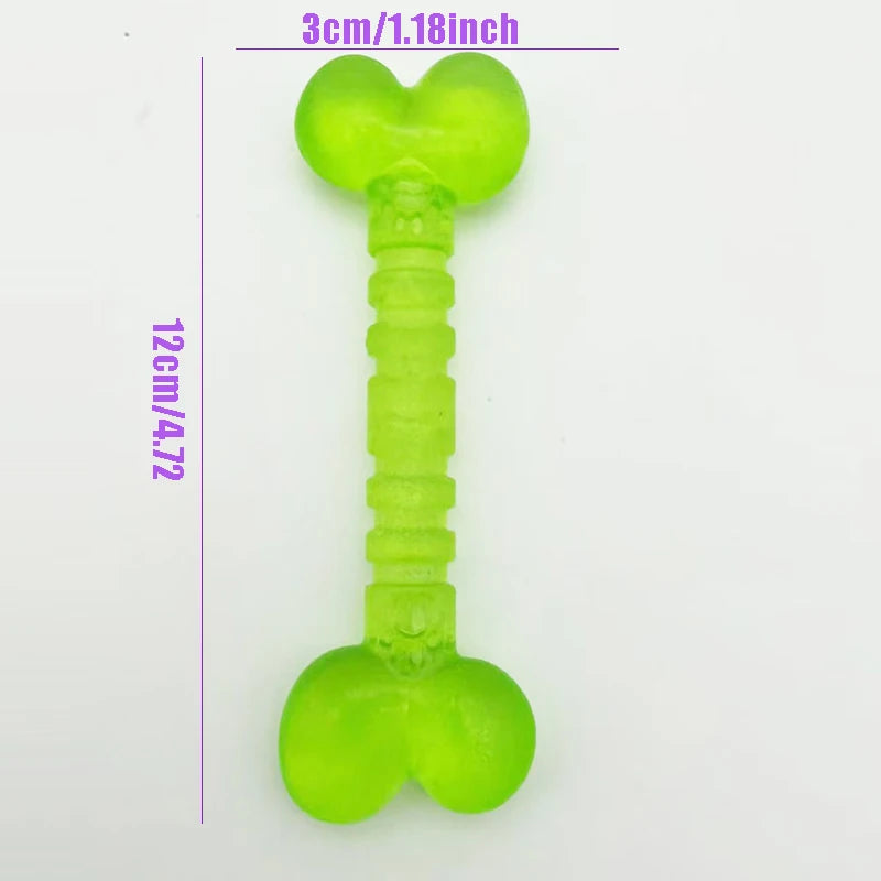 PetLuxe™ TinyTough Rubber Dental Toys – Bite-Resistant Bones & Rings for Small Dogs