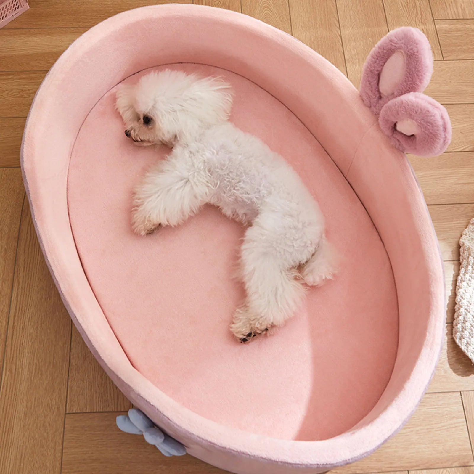 PetLuxe™ Bunny Dream Bed – Ultra-Soft Detachable & Washable Comfort Mat