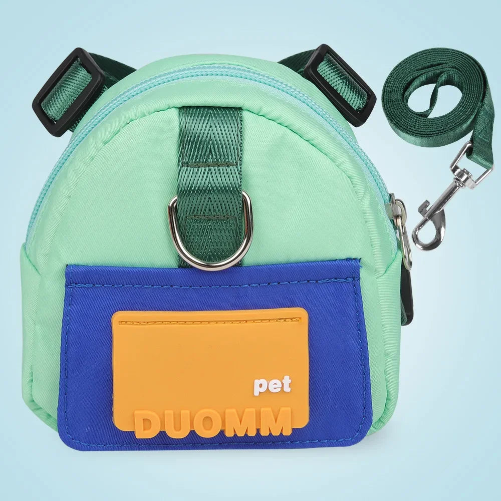 PetLuxe™ Adventure Snack Backpack & Adjustable Safety Harness