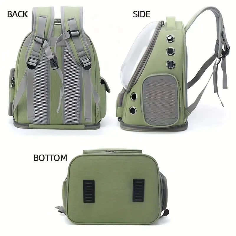 PetLuxe™ Panoramic View Travel Backpack – Breathable & Stylish
