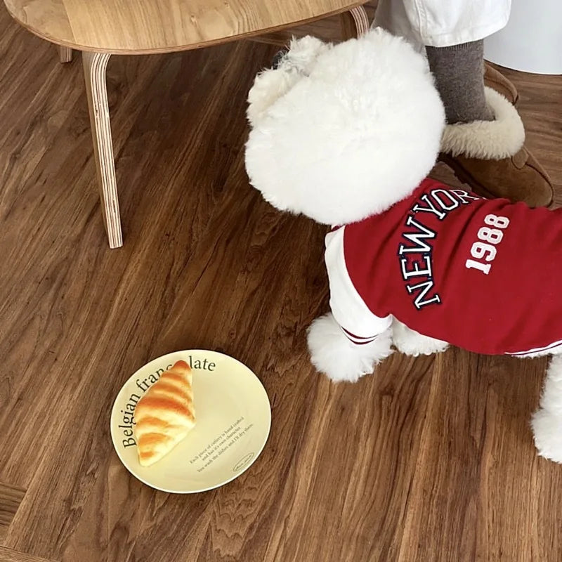 PetLuxe™ Varsity Baseball Jacket – Classic Sporty Winter Coat for Small & Medium Pets