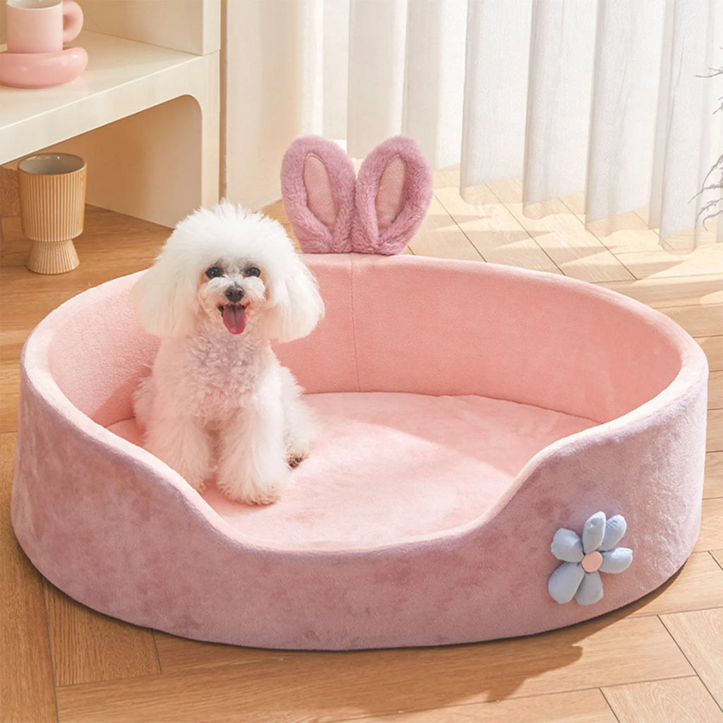 PetLuxe™ Bunny Dream Bed – Ultra-Soft Detachable & Washable Comfort Mat