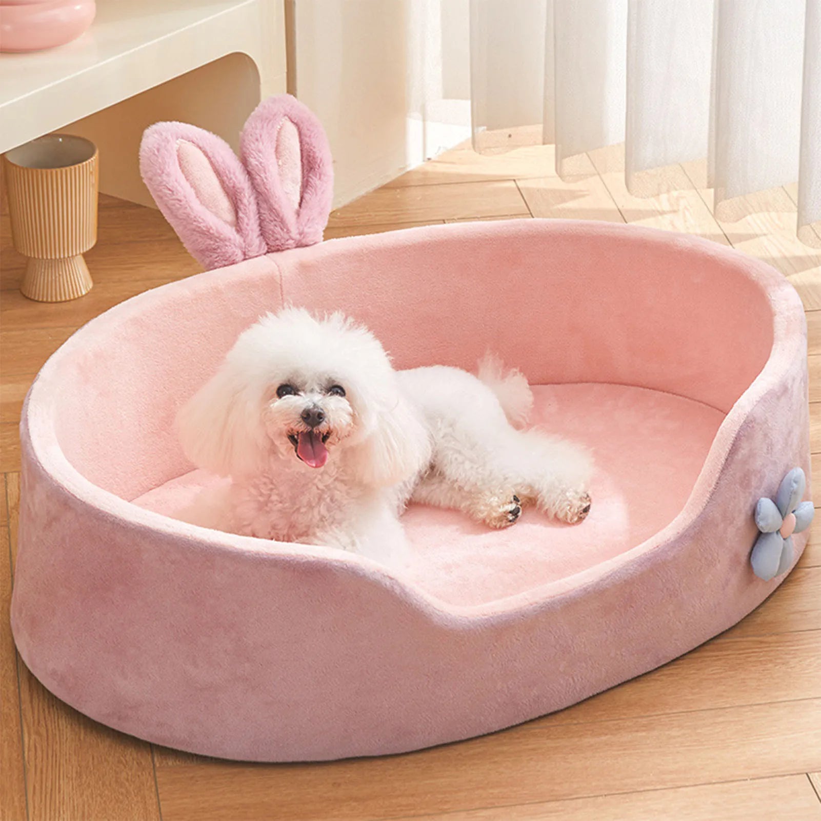 PetLuxe™ Bunny Dream Bed – Ultra-Soft Detachable & Washable Comfort Mat