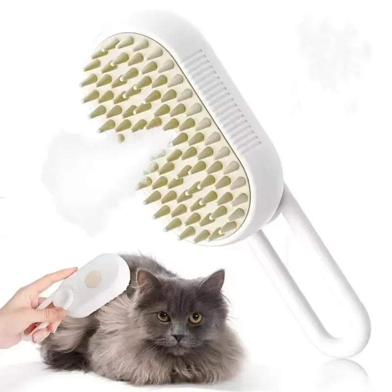 PetLuxe™ Pocket Steamy Brush – Portable 3-in-1 Groomer