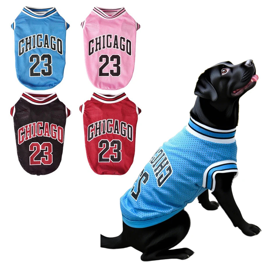PetLuxe™ Court Legend Basketball Jersey – Breathable Summer Mesh Vest for Dogs & Cats
