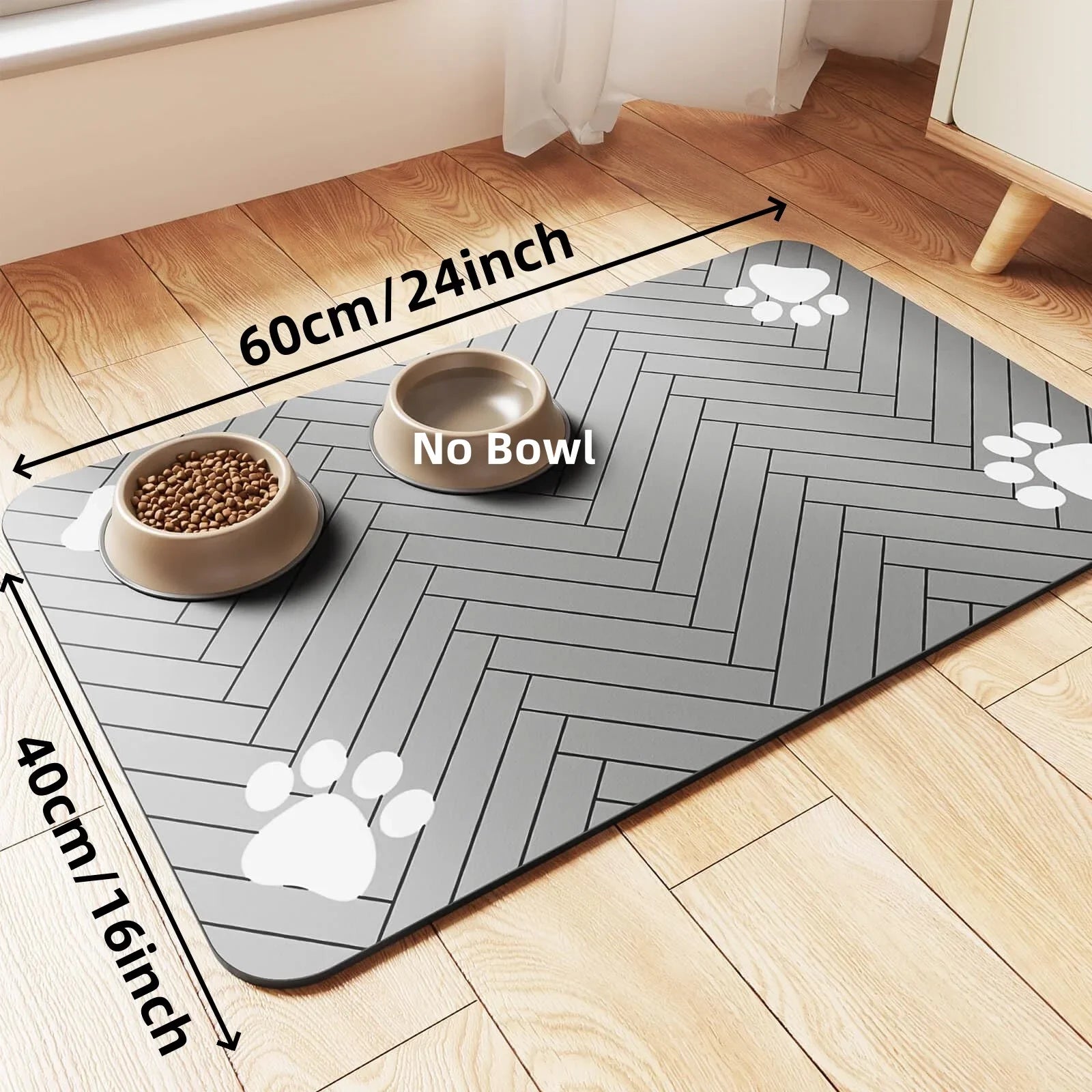 PetLuxe™ Mess-Free Silicone Feeding Mat – Waterproof Anti-Slip Food & Water Pad