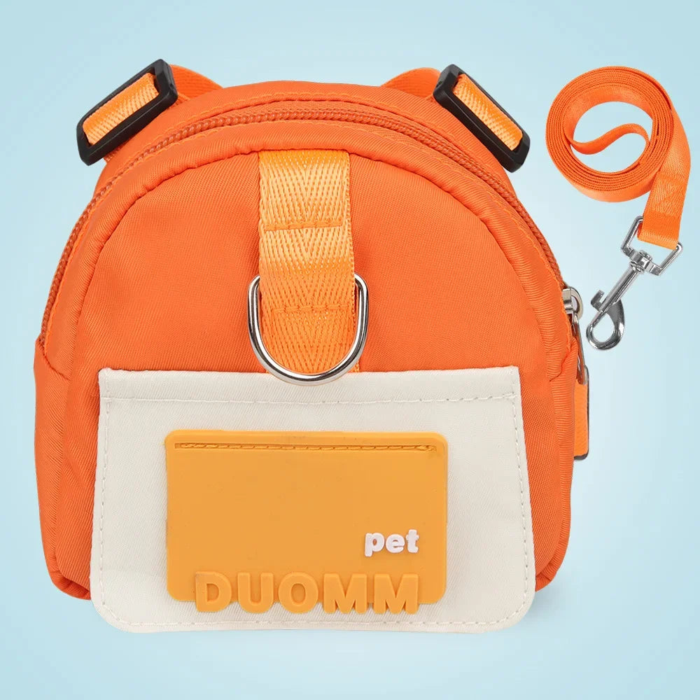 PetLuxe™ Adventure Snack Backpack & Adjustable Safety Harness