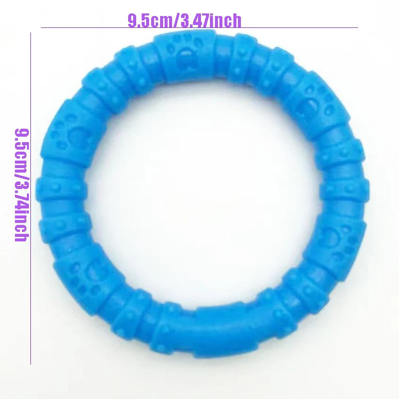 PetLuxe™ TinyTough Rubber Dental Toys – Bite-Resistant Bones & Rings for Small Dogs