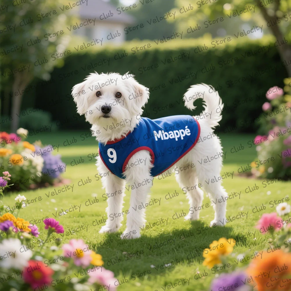 PetLuxe™ Football Star Jersey – Breathable Summer Vest for Small Dogs & Cats