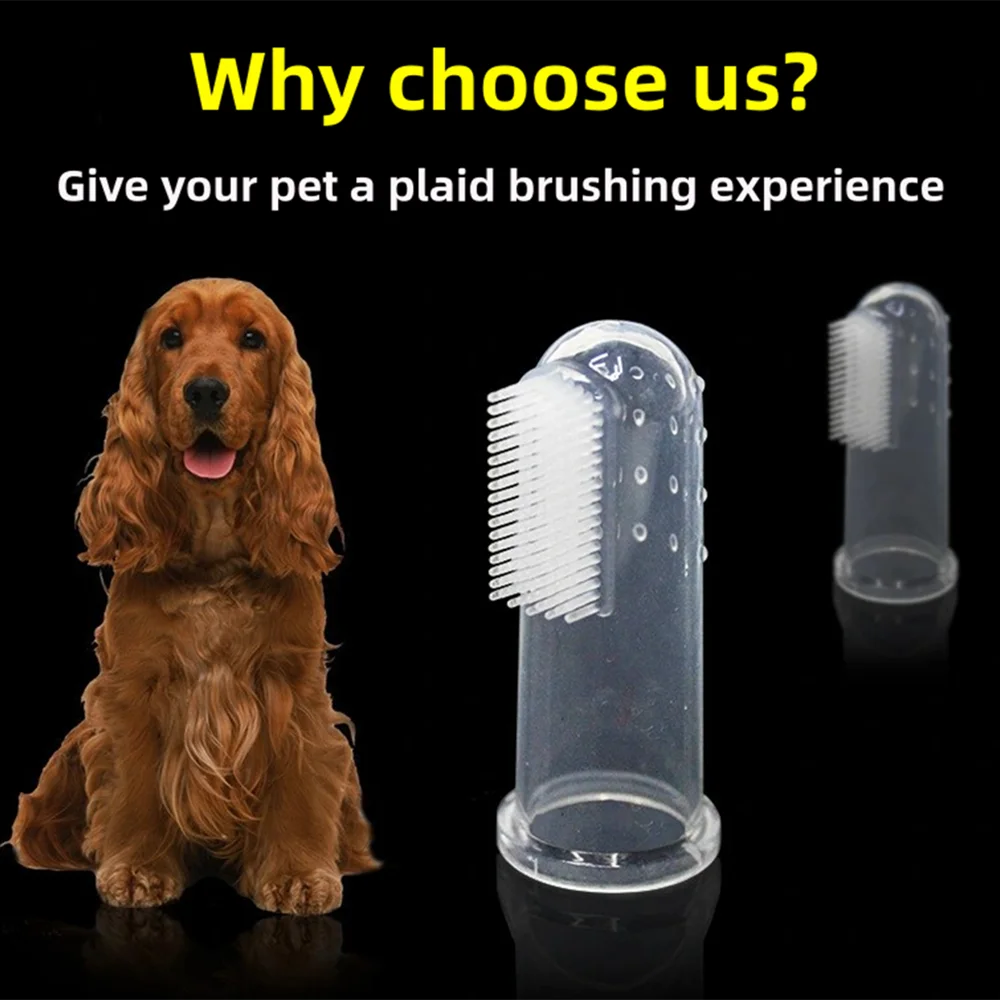 PetLuxe™ Gentle Silicone Finger Toothbrush (Set)