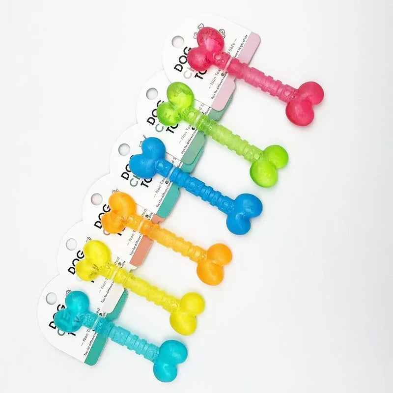 PetLuxe™ TinyTough Rubber Dental Toys – Bite-Resistant Bones & Rings for Small Dogs