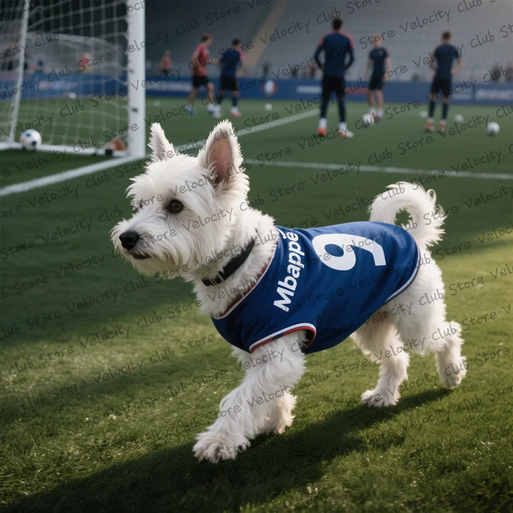 PetLuxe™ Football Star Jersey – Breathable Summer Vest for Small Dogs & Cats
