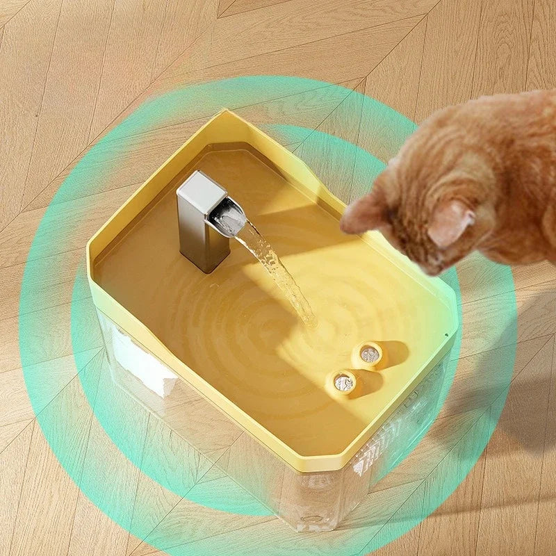 PetLuxe™ 1,5L Auto-Filter Flow Brunnen – USB Elektrischer leiser Wasserspender für Katzen & Hunde