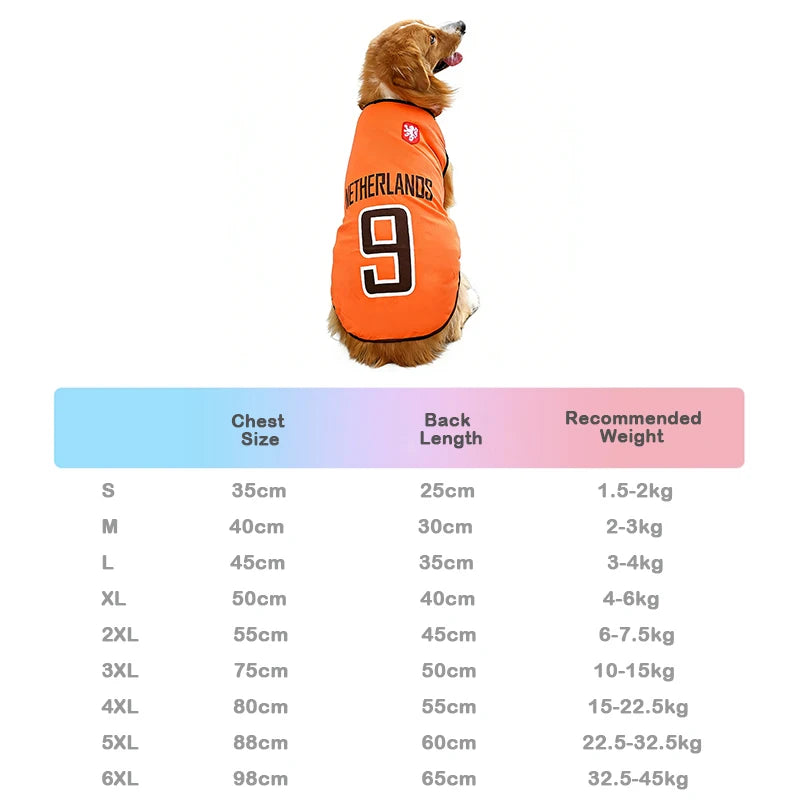 PetLuxe™ World Cup National Team Jersey – Quick-Dry Mesh Soccer Shirt for Dogs & Cats