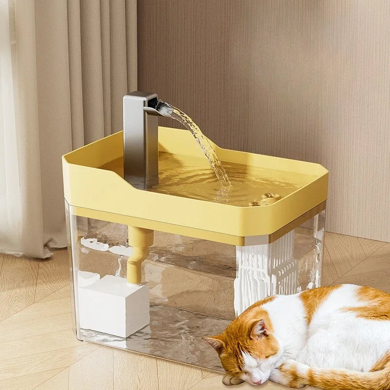 PetLuxe™ 1,5L Auto-Filter Flow Brunnen – USB Elektrischer leiser Wasserspender für Katzen & Hunde