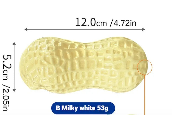 PetLuxe™ Milk-Scented Peanut Chew – Interactive Squeaky Dental Toy for Dogs