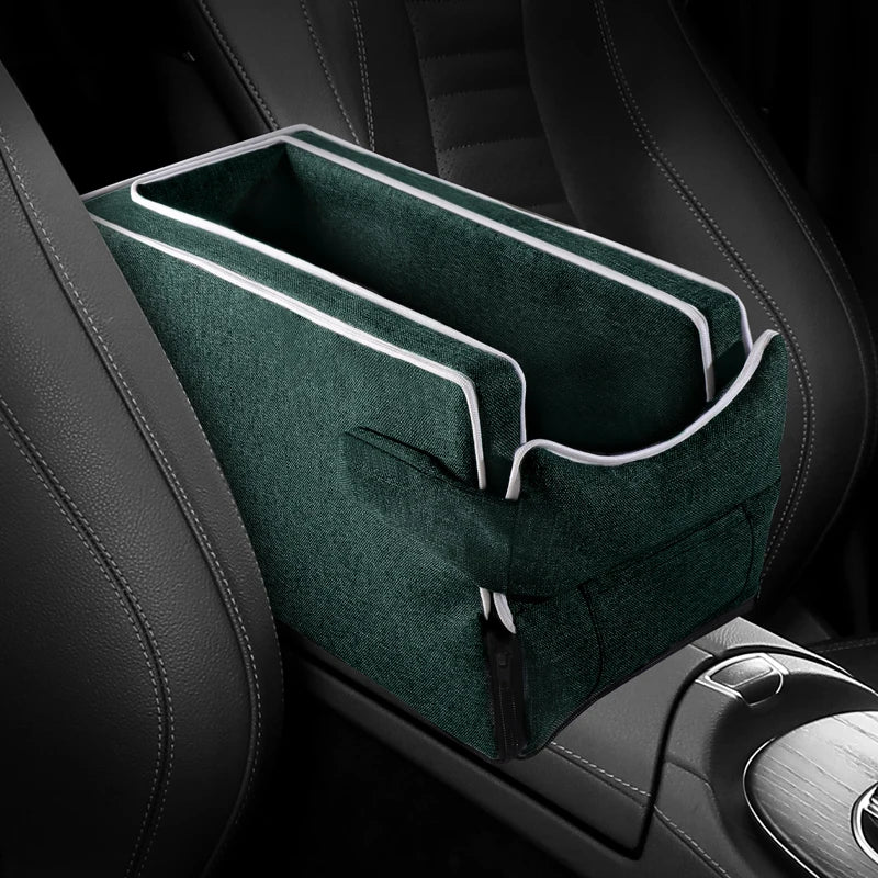 PetLuxe™ Safety First Car Console Seat – Luxury Central Armrest Booster