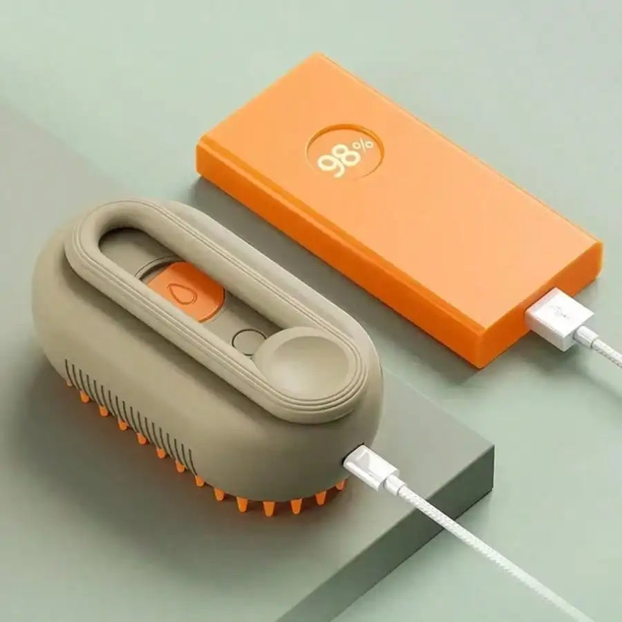 PetLuxe™ Pocket Steamy Brush – Portable 3-in-1 Groomer