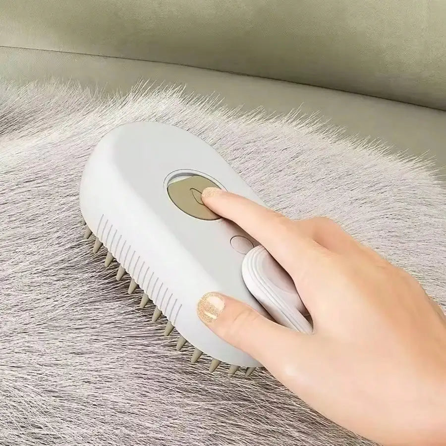 PetLuxe™ Pocket Steamy Brush – Portable 3-in-1 Groomer