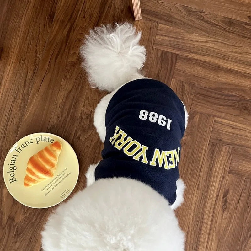 PetLuxe™ Varsity Baseball Jacket – Classic Sporty Winter Coat for Small & Medium Pets