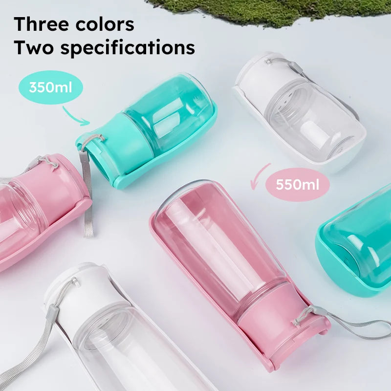 PetLuxe™ On-The-Go Folding Water Bottle – Portable Leak-Proof Travel Flask for Dogs & Cats