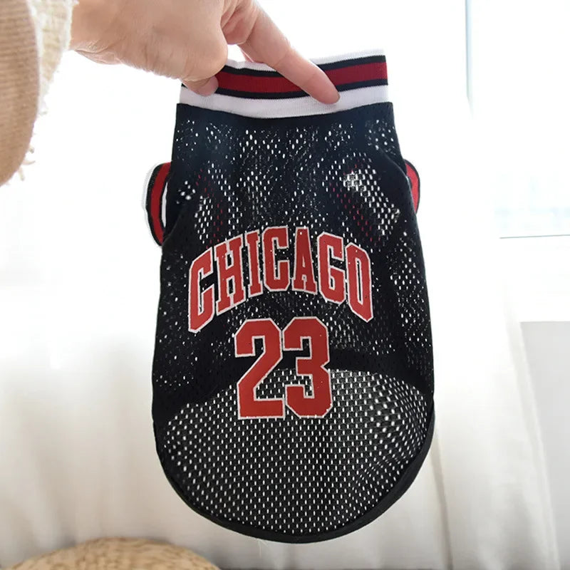 PetLuxe™ Court Legend Basketball Jersey – Breathable Summer Mesh Vest for Dogs & Cats