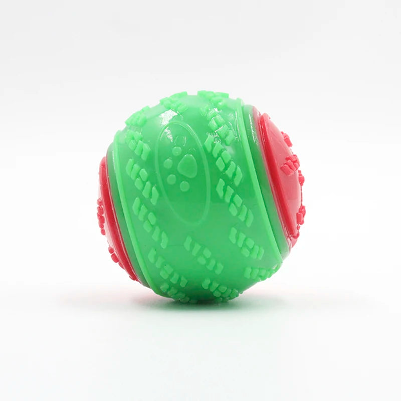 PetLuxe™ Squeaky Dental Ball – Soft TPR Bite-Resistant Interactive Toy