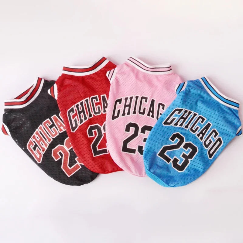 PetLuxe™ Court Legend Basketball Jersey – Breathable Summer Mesh Vest for Dogs & Cats