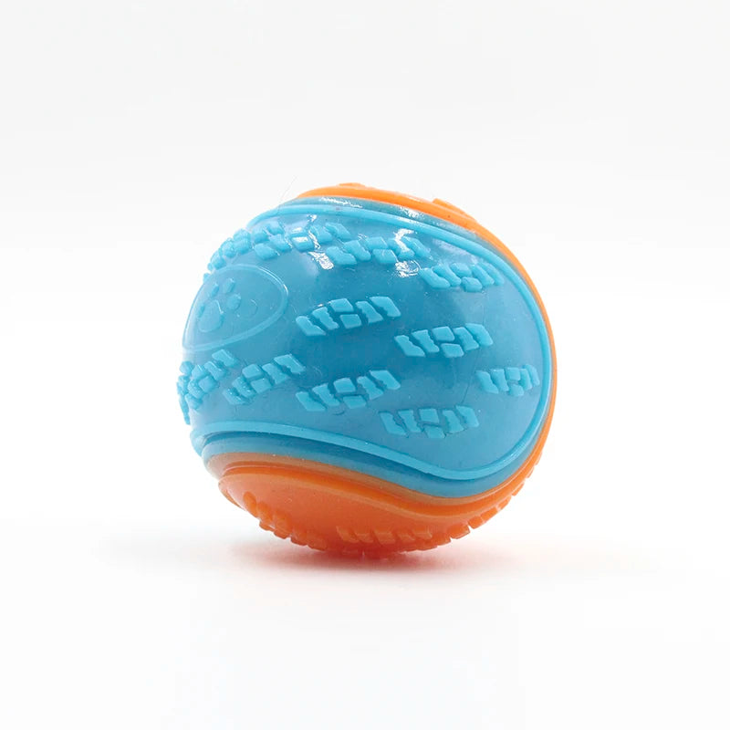 PetLuxe™ Squeaky Dental Ball – Soft TPR Bite-Resistant Interactive Toy