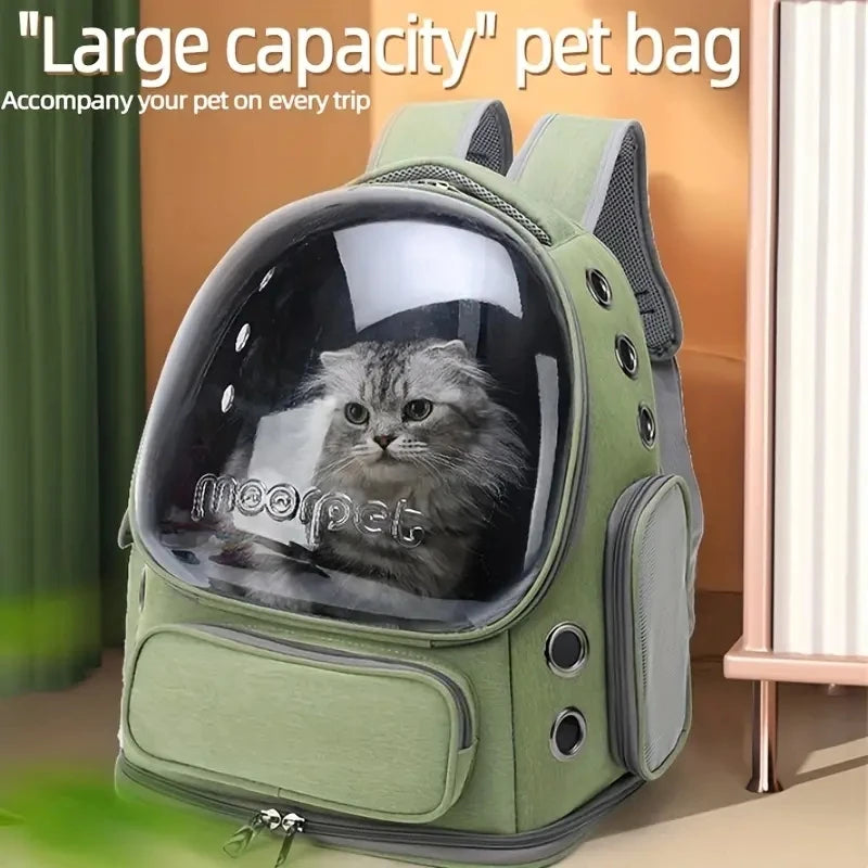 PetLuxe™ Panoramic View Travel Backpack – Breathable & Stylish