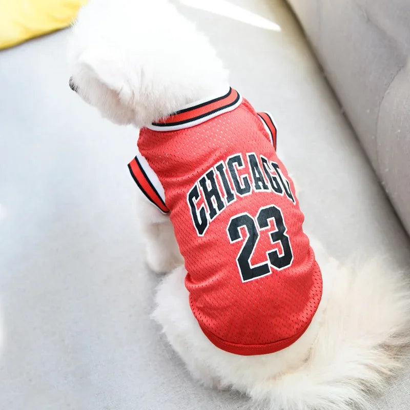 PetLuxe™ Court Legend Basketball Jersey – Breathable Summer Mesh Vest for Dogs & Cats