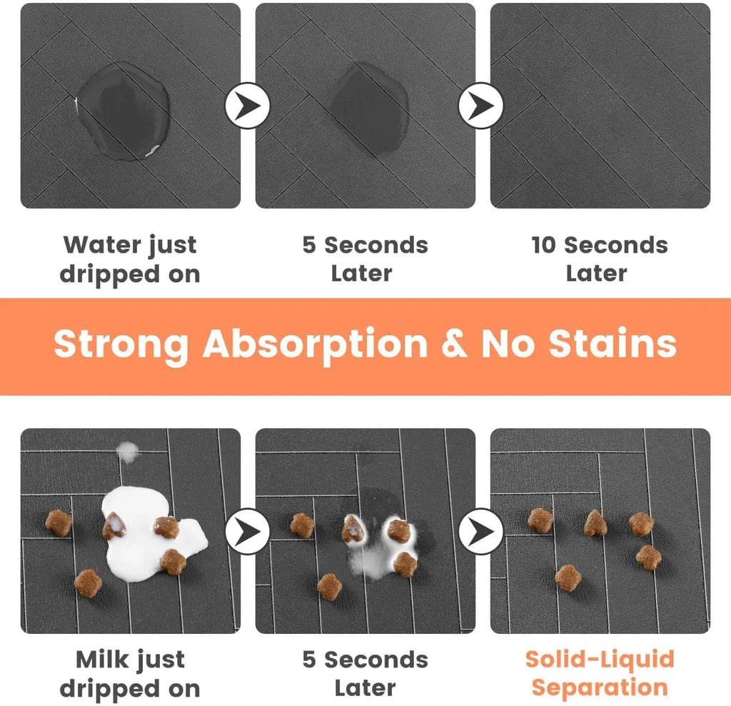 PetLuxe™ Mess-Free Silicone Feeding Mat – Waterproof Anti-Slip Food & Water Pad