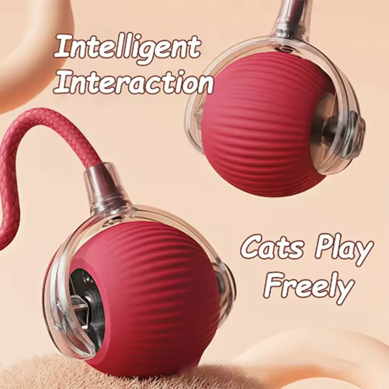 PetLuxe™ Smart-Tease Interactive Rolling Ball – Automatic Motion-Sensor Cat Toy