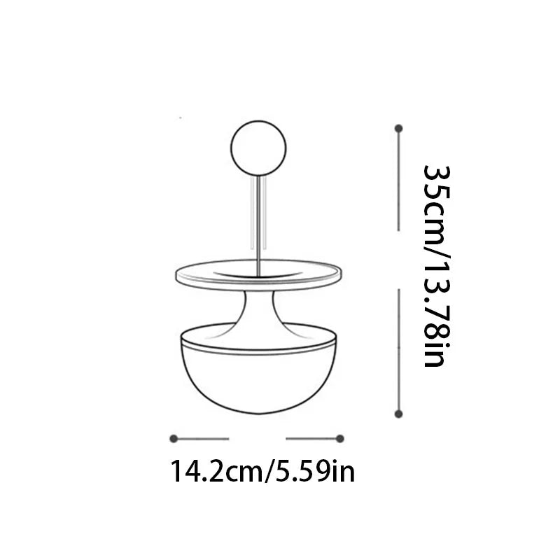 PetLuxe™ Interactive Wobble Tumbler – Self-Play Feather Teaser Toy for Cats