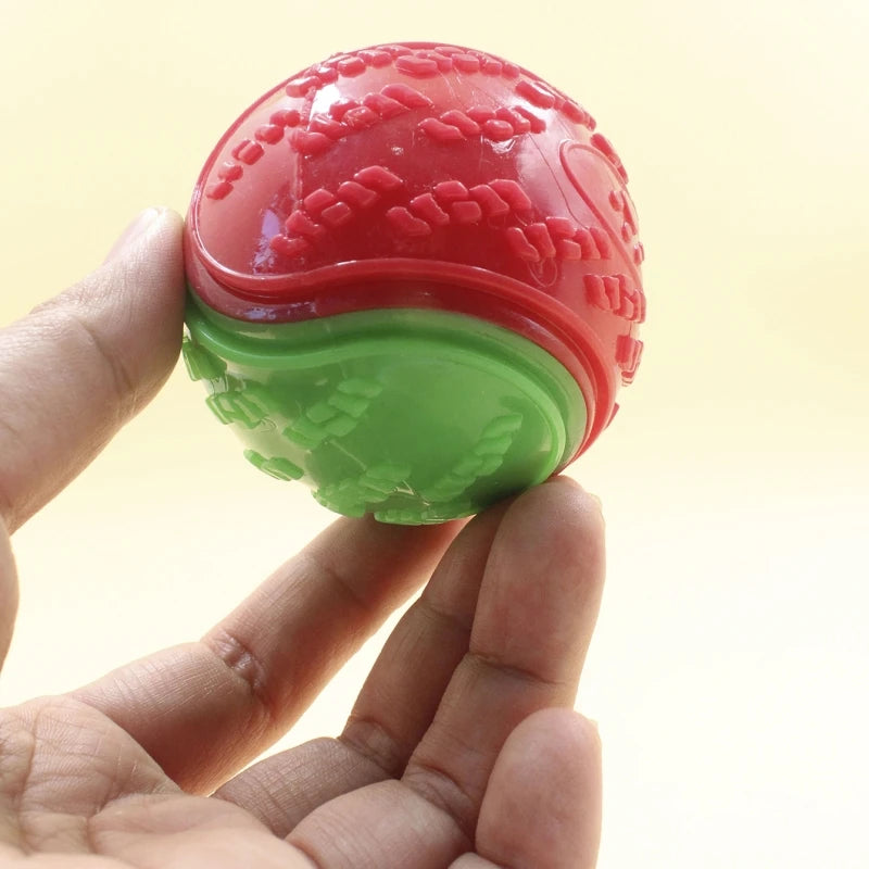 PetLuxe™ Squeaky Dental Ball – Soft TPR Bite-Resistant Interactive Toy