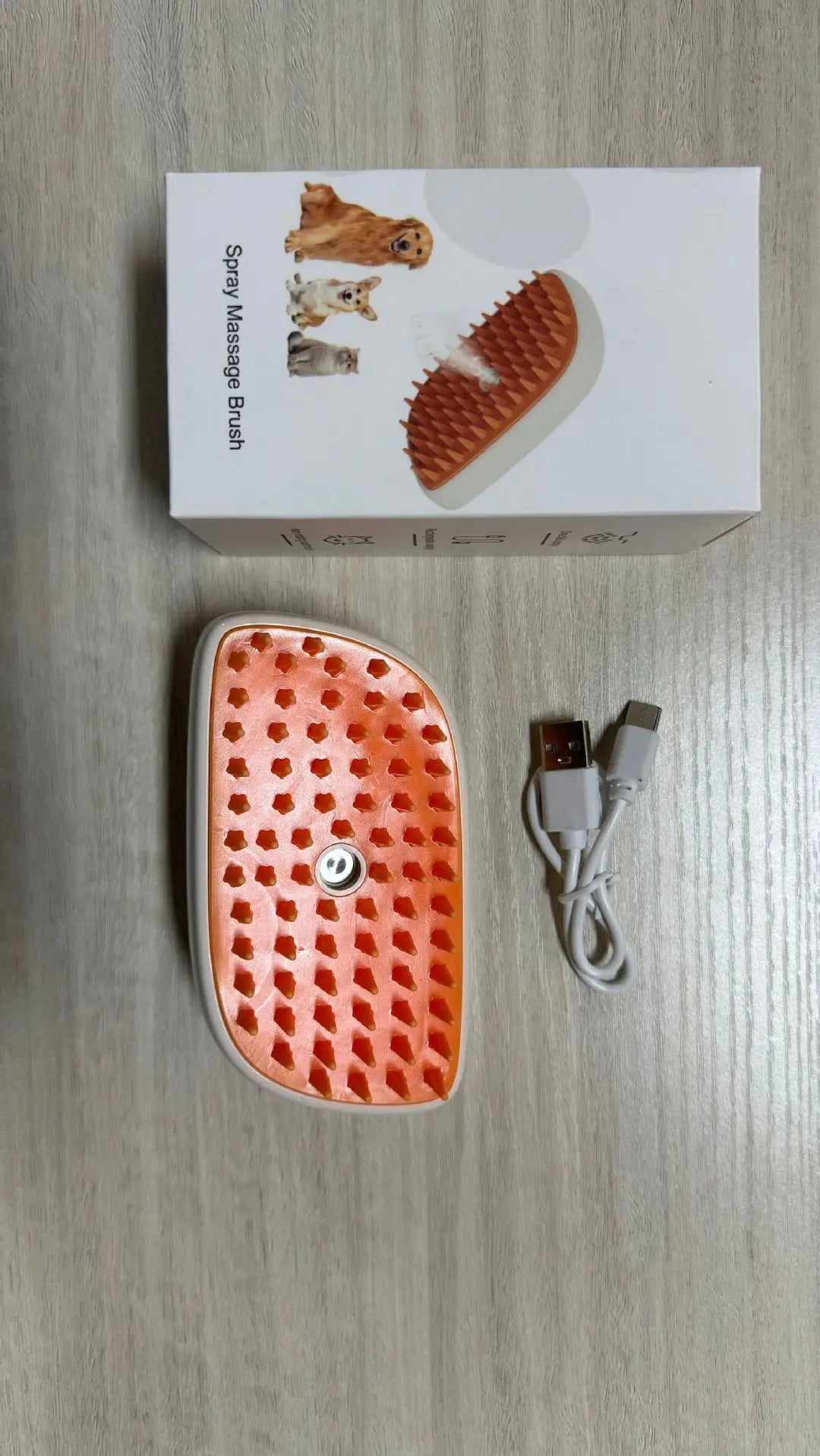 PetLuxe 3-in-1 Steamy Grooming Brush